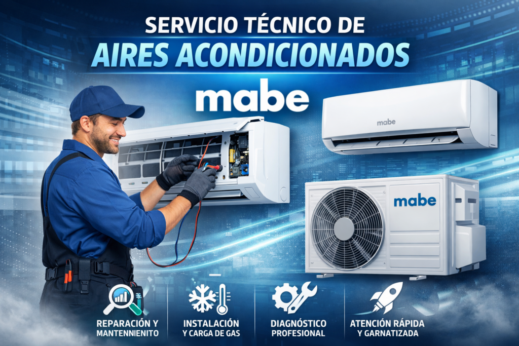 Servicio técnico especializado en reparación de aires acondicionados Mabe en Cartagena